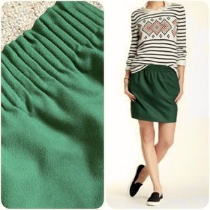 JCrew green skirt